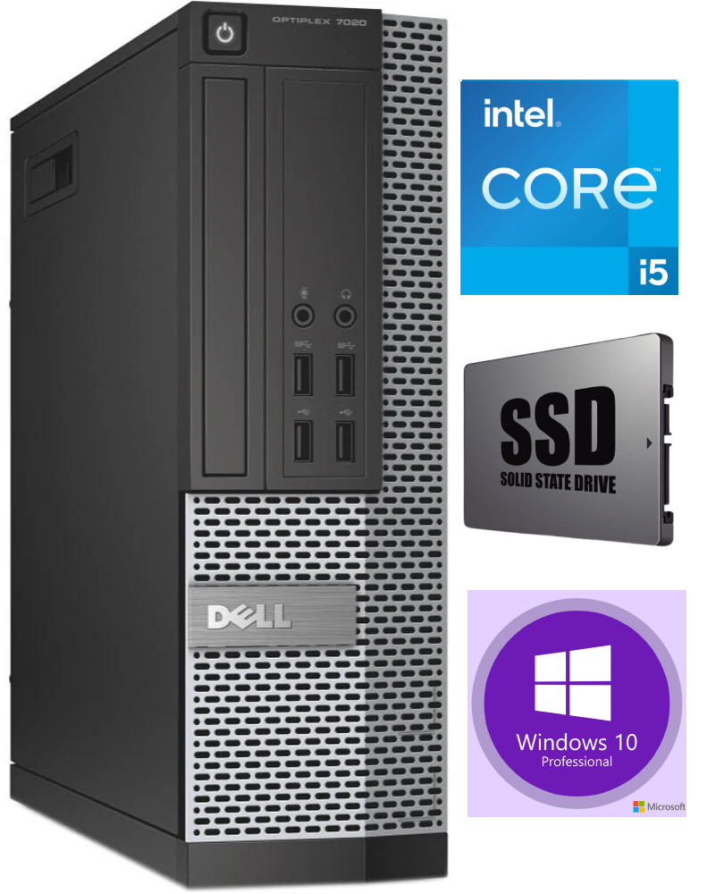 7020 SFF i5-4570 8GB 240GB SSD Windows 10 Professional Stacionarus kompiuteris