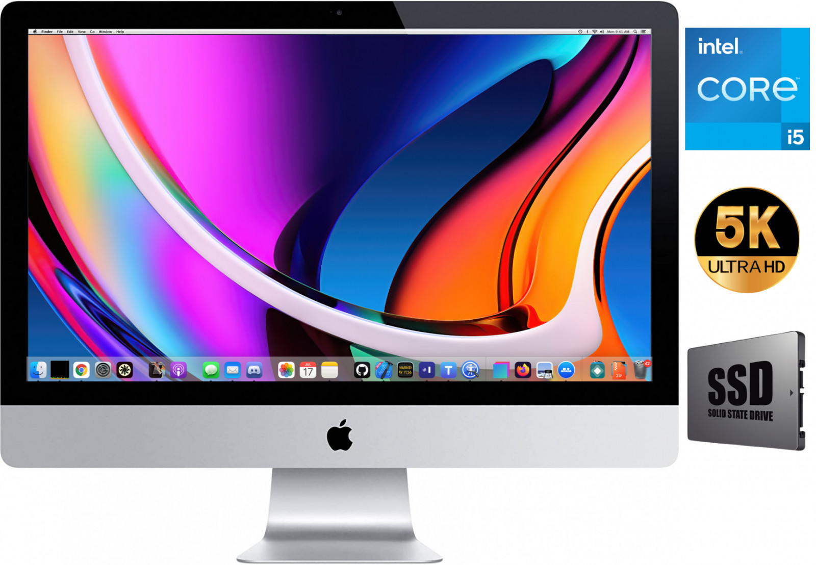 27" Apple Imac (2015)  i5 32GB 128GB SSD 1TB HDD macOS Catalina Stacionarus kompiuteris