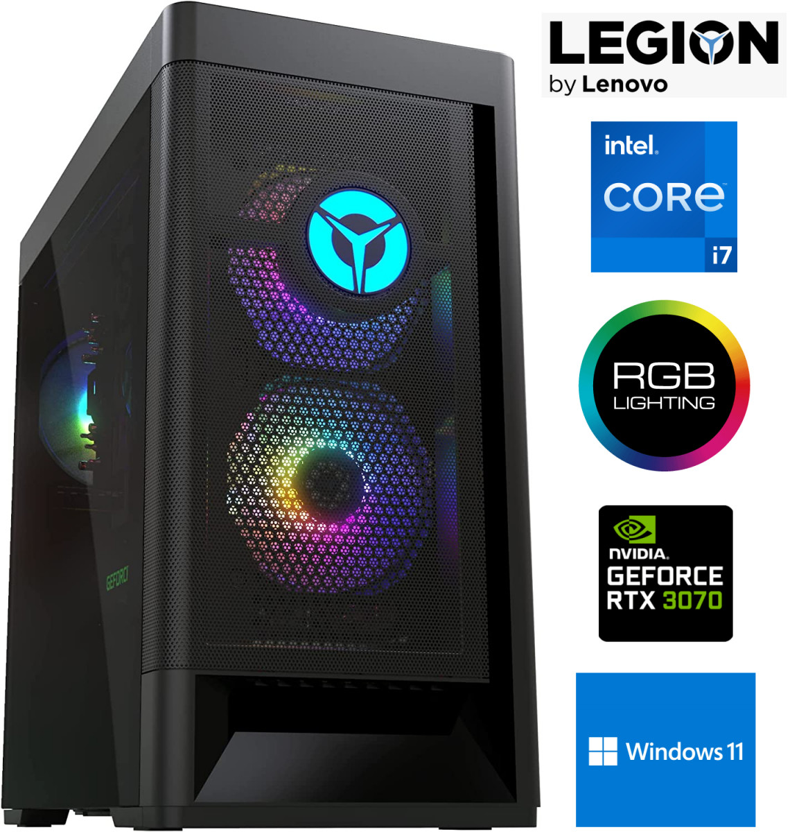 Legion T5 i7-11700 16GB 1TB SSD RTX 3070 Windows 11 26IOB6 Stacionarus kompiuteris