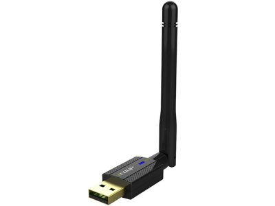EDUP EP - MS1581 WiFi USB adapteris / Antena 2dBi / 300 Mbps / 802.11n / Juoda