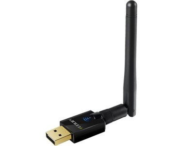 EDUP EP – AC1607 dviejų juostų 600 Mbps USB WiFi adapteris 2,4 GHz / 5,8 GHz / su išorine antena – juoda