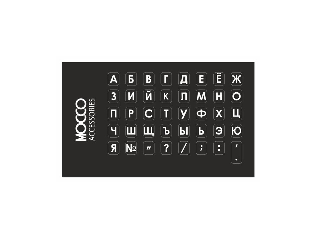Mocco RUS Stickers MINI White