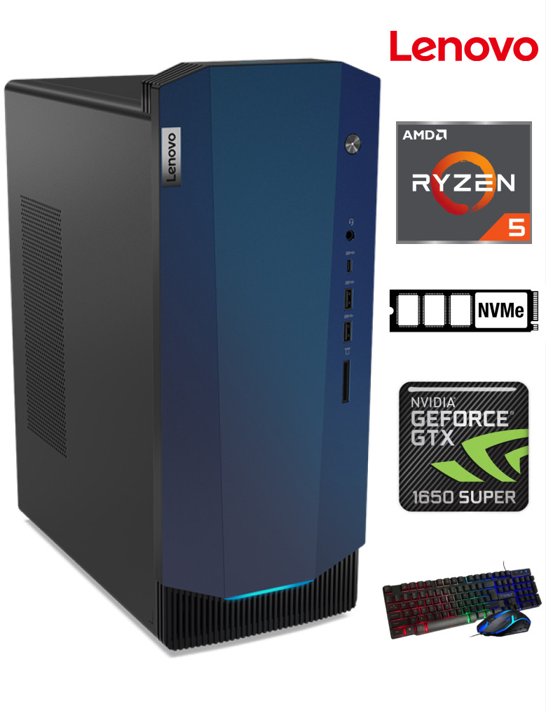 IdeaCentre Gaming 5 Ryzen 5 5600G 16GB 512GB SSD GTX 1650 Windows 10 Stacionarus kompiuteris