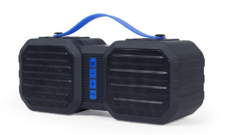 Portable Speaker|GEMBIRD|Black / Blue|Portable|1xAudio-In|1xMicroSD Card Slot|Bluetooth|SPK-BT-19