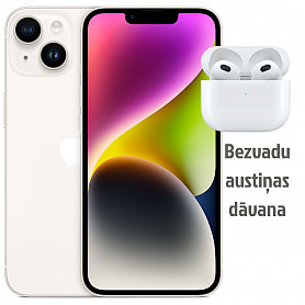 iPhone 14 128GB White Demo Mobilieji telefonai