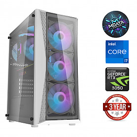 i7-12700KF 16GB 512GB SSD RTX 3050 Windows 11 White Stacionarus kompiuteris