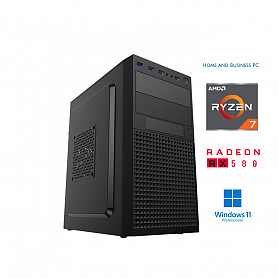 Ryzen 7 5700G 16GB 1TB SSD RX580 8GB Windows 11 Pro Stacionarus kompiuteris