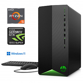 Pavilion Gaming Ryzen 5-4600G 16GB 512GB SSD GTX 1650 SUPER Windows 11 Professional Stacionarus kompiuteris