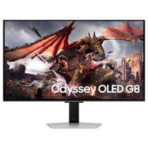 Monitor|SAMSUNG|32"|Gaming/ Smart/ 4K|Panel OLED|3840x2160|16:9|0.03 ms|Speakers|Swivel|Pivot|Height adjustable|Tilt|Colour Silver|LS32DG802SUXDU Мониторы