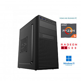 Ryzen 5 5600G 64GB 2TB SSD RX580 8GB Windows 11 Pro Stacionarus kompiuteris