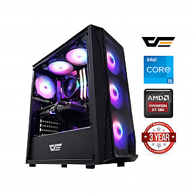 Core i5-12400f 16GB 1TB SSD 1TB HDD RX 580 Windows 11 Pro Stacionarus kompiuteris