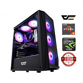 Ryzen 5 5600X 16GB 1TB SSD RTX 5060 NoOS Stacionarus kompiuteris