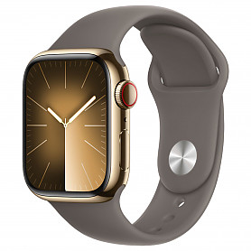 Watch Series 9 45mm GPS+Cellular Stainless Steel Case Gold laikrodis