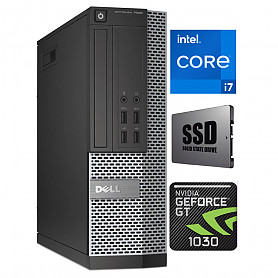 7020 SFF i7-4770 16GB 480GB SSD 1TB HDD GT1030 2GB Windows 10 Professional Stacionarus kompiuteris