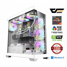 Ryzen 7 7800X3D 32GB 1TB SSD 1TB HDD RTX 5060 Windows 11 Stacionarus kompiuteris