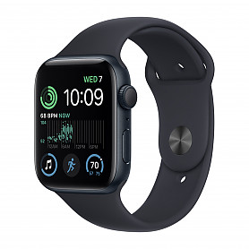 Watch SE (2022) 44mm GPS Aluminum Case Black ReNew умные часы