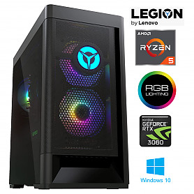 Legion T5 MT Ryzen 5 5600G 16GB 512GB SSD RTX 3060 12GB Windows 10 26AMR5 Stacionarus kompiuteris